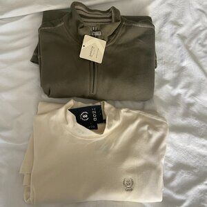 Mens Arrow 1/4 Zip with Izod mock turtleneck. Size XL. NWTs